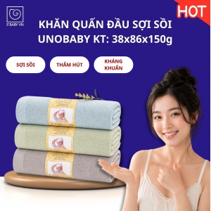 Khăn sợi sồi UNOBABY/01, KT: 38x86cm Khăn sợi sồi UNOBABY/01, KT: 38x86cm