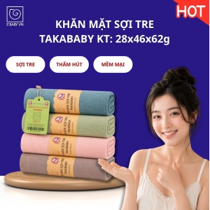 Khăn mặt sợi tre TAKABABY/003; KT:28x46cm