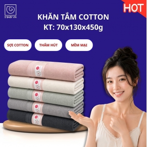 Khăn tắm Cotton S'BABY - KT 70x130cm